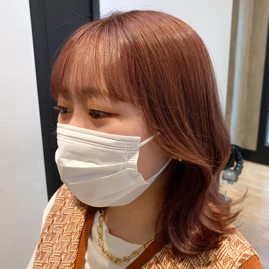 セミロング くびれヘア カット ヘアカラー トリートメント 新宿/顔周りカット +レイヤー=しずく♩のヘアスタイル