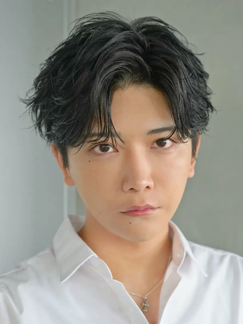 パーマ メンズ カット パーマ 髙村 心のヘアスタイル