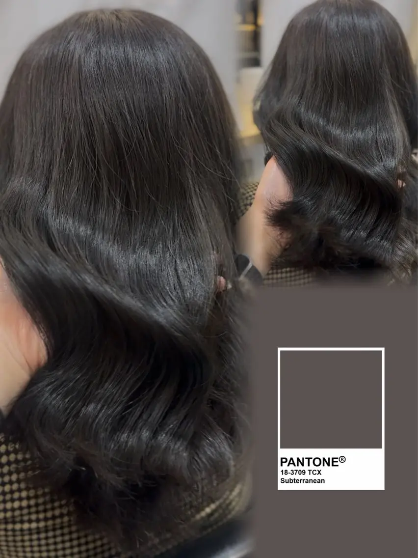 ミディアム カット ヘアカラー トリートメント 野口 汐夏のヘアスタイル