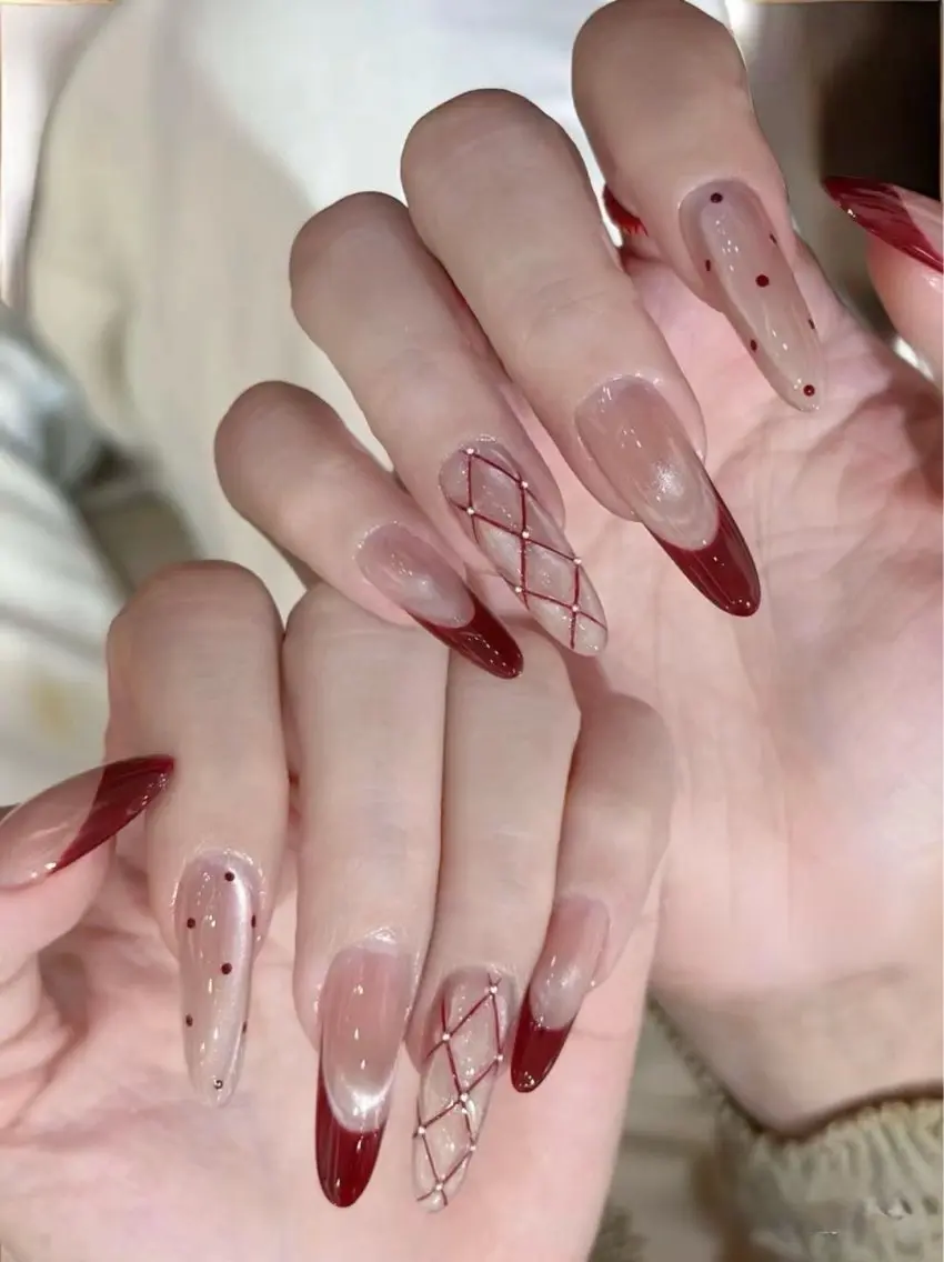 ネイル 長さ出し フレンチネイル グラデーション 卒業式 マグネットネイル ハンドネイル MIHANA NAILのネイルデザイン