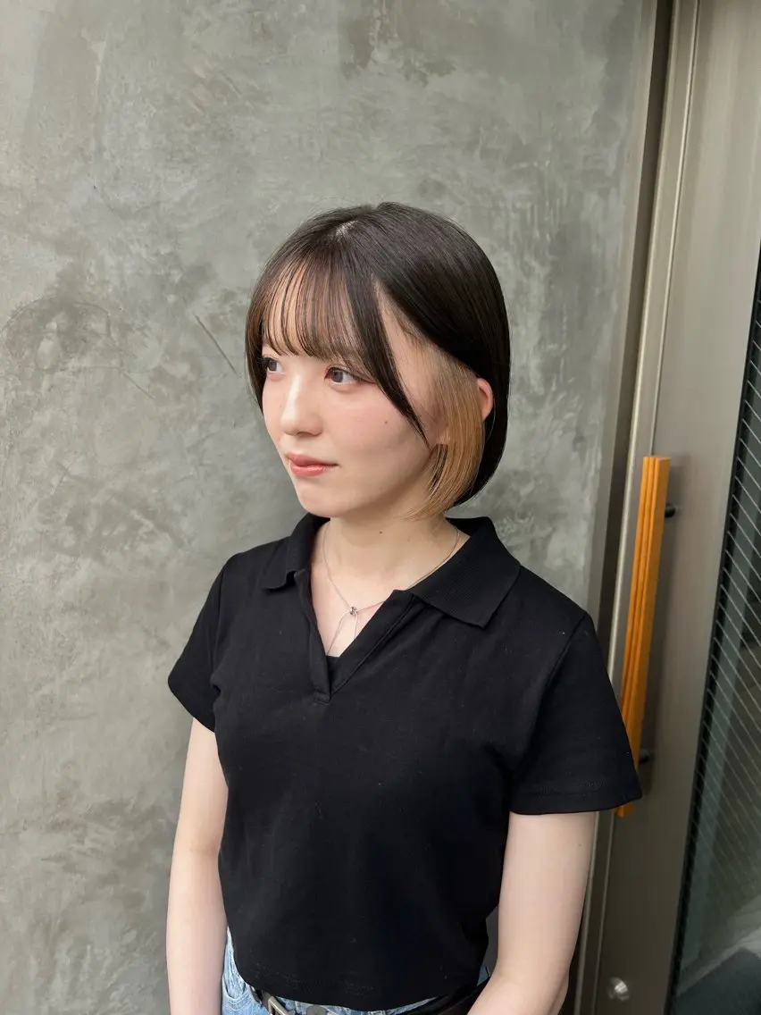 ショート ヘアカラー 小谷野 翔夢偉のヘアスタイル