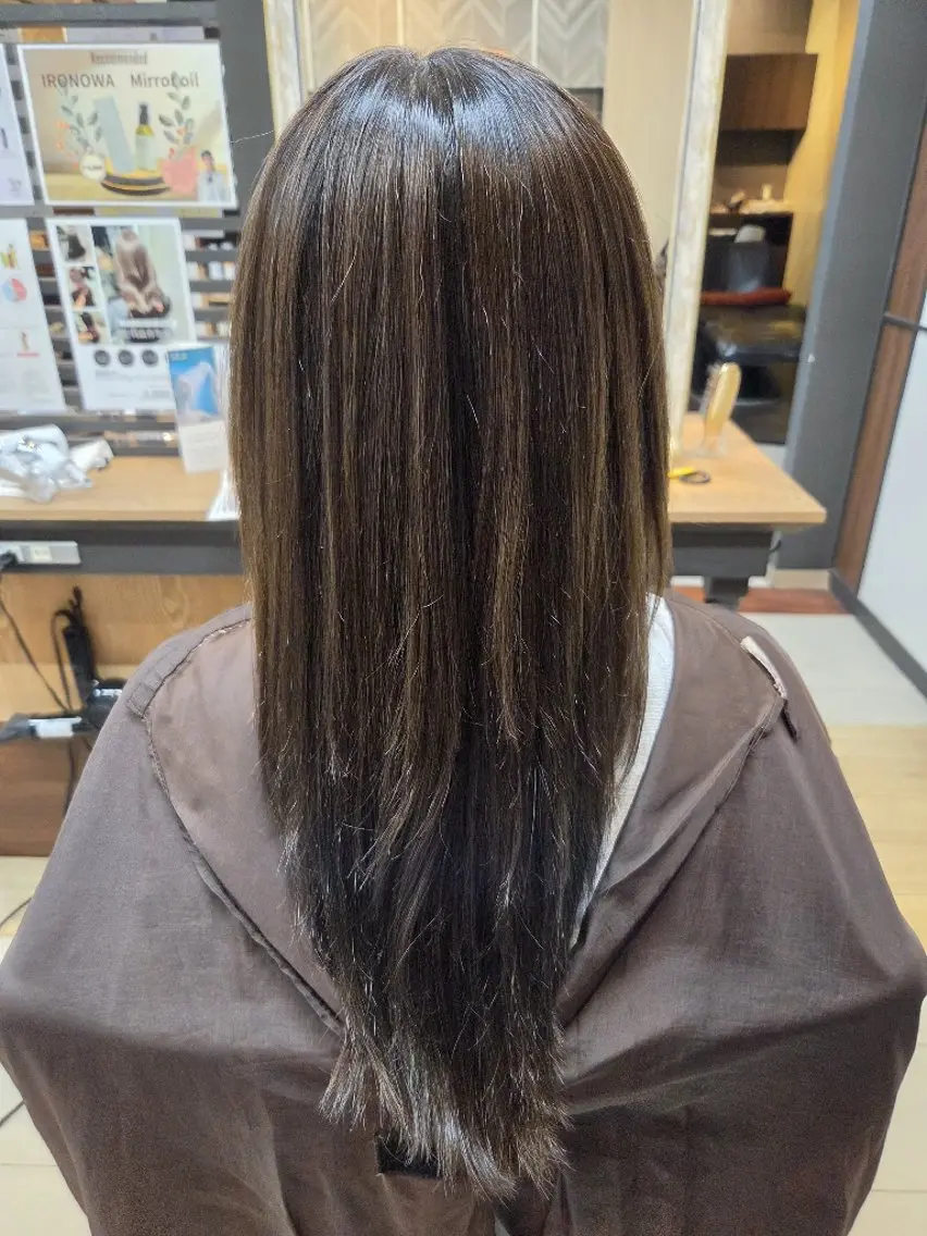 ロング 伸ばしかけ ナカオ シュウヘイのヘアスタイル