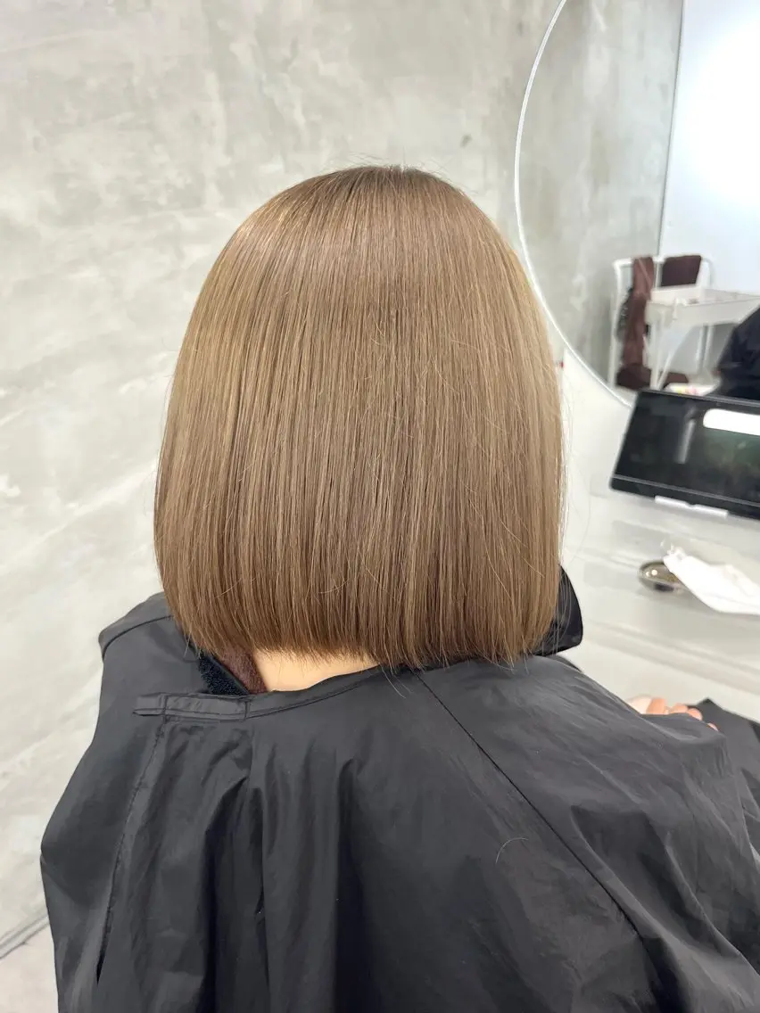 ミディアム カラー ヘアカラー トリートメント yuuna ✮ door whiteのヘアスタイル