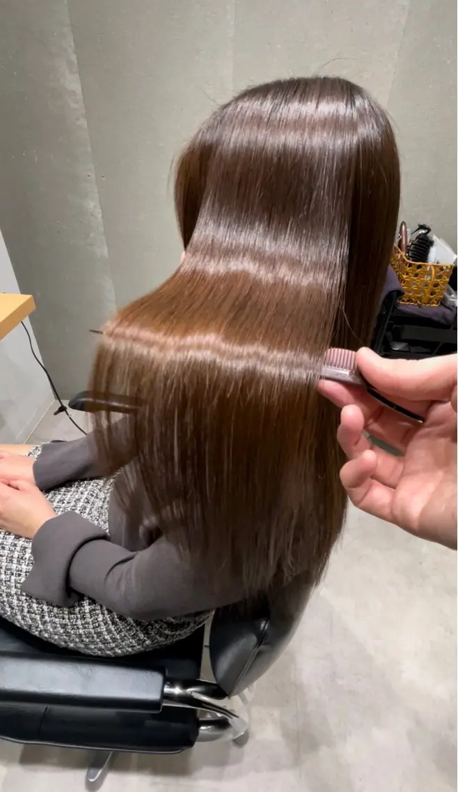 ミディアム 髪質改善 トリートメント 髪質改善ヘアケア 艶髪特化/上田のヘアスタイル