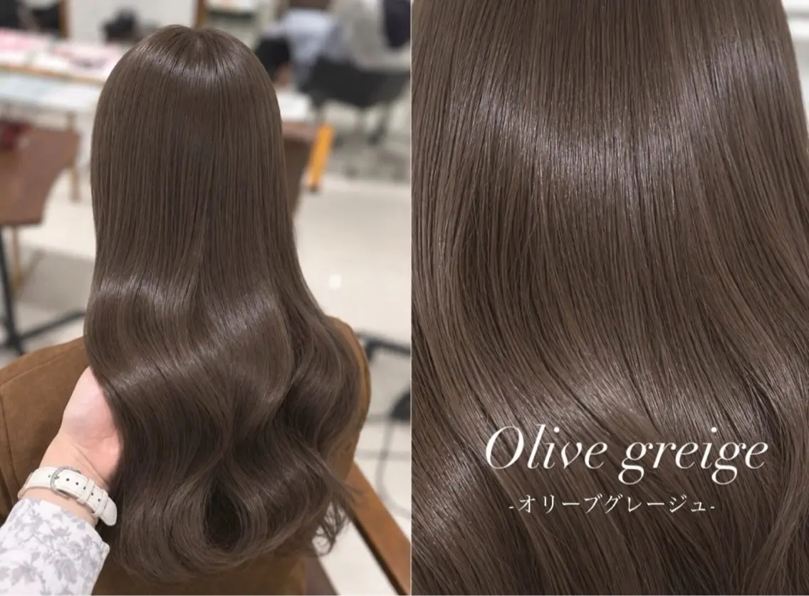 ロング カット ヘアカラー トリートメント 盛れる髪質改善カラー 💞はな🎀のヘアスタイル