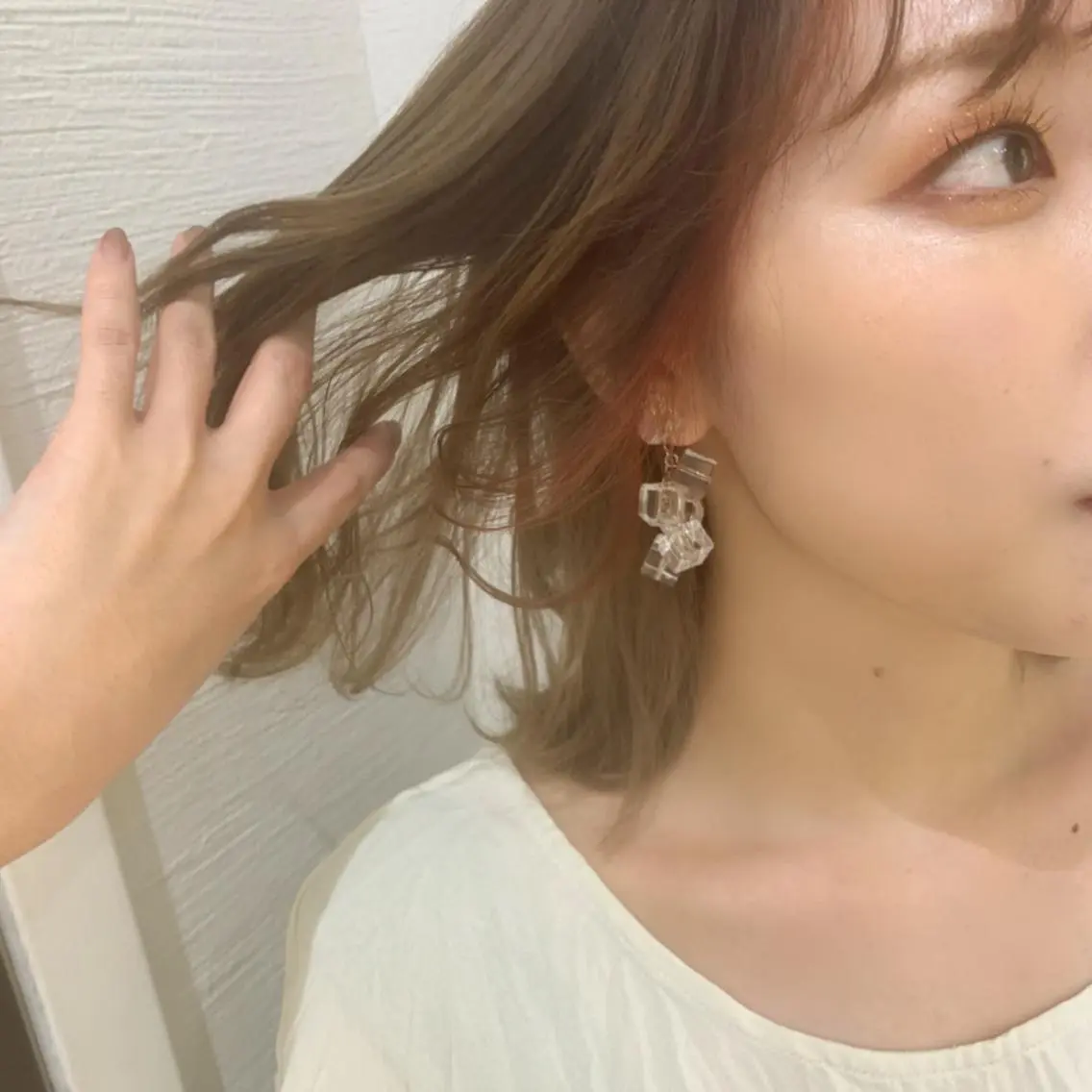 ミディアム 佐々木 優衣のヘアスタイル