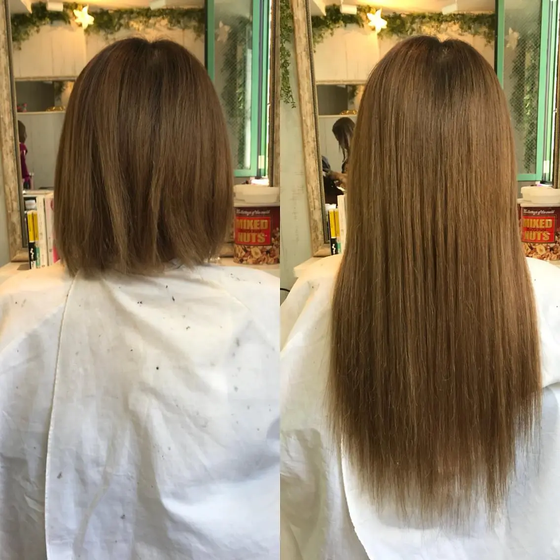 カラー ヘアアレンジ 大阪レミーエクステ チビ編み込みのヘアスタイル