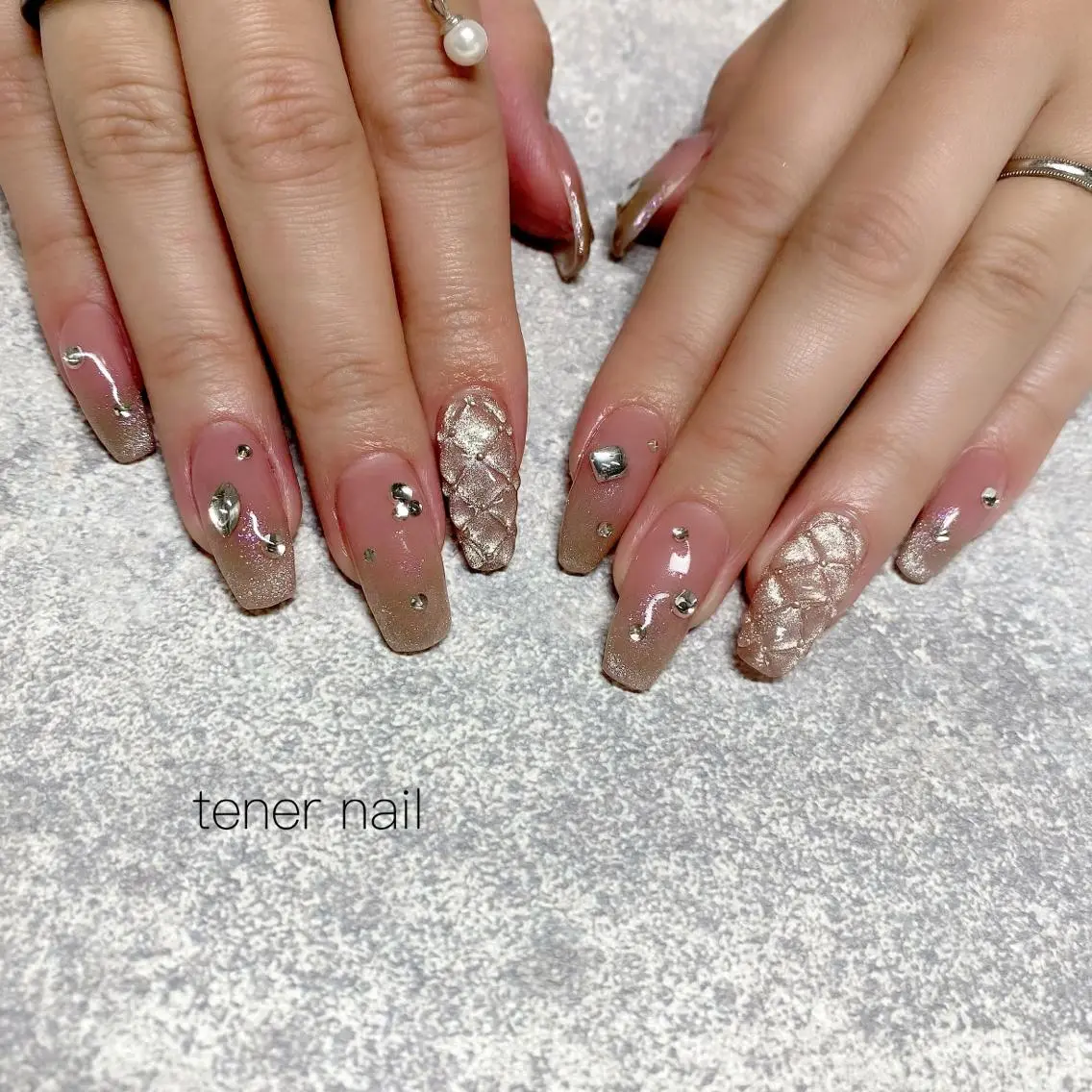 ネイル グラデーション マグネットネイル テネルネイル tener nailのネイルデザイン