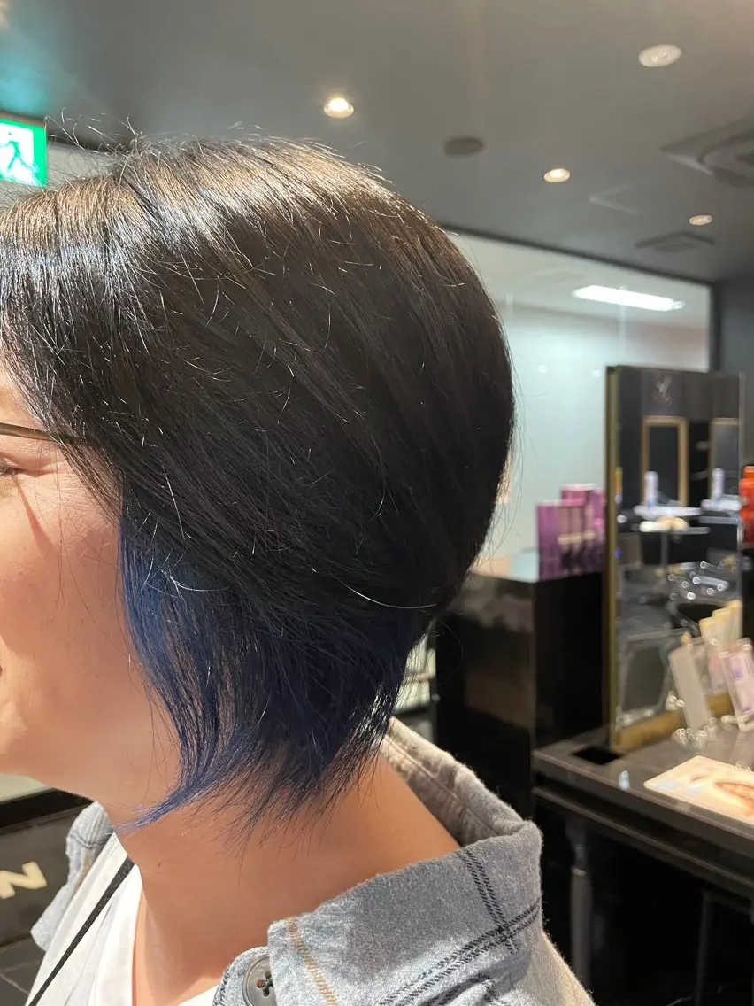 ショート カラー ブリーチ イルミナカラー ヘアカラー 透明感カラー/ 韓国風🌿RIKOのヘアスタイル