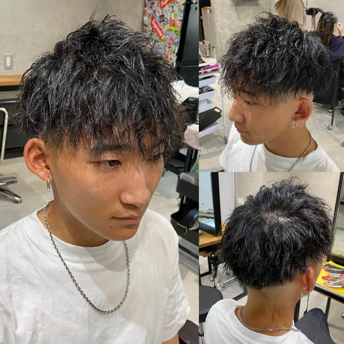 パーマ メンズ メンズパーマ メンズツイストパーマ ツイストパーマ KAITO メンズ特化美容師のヘアスタイル