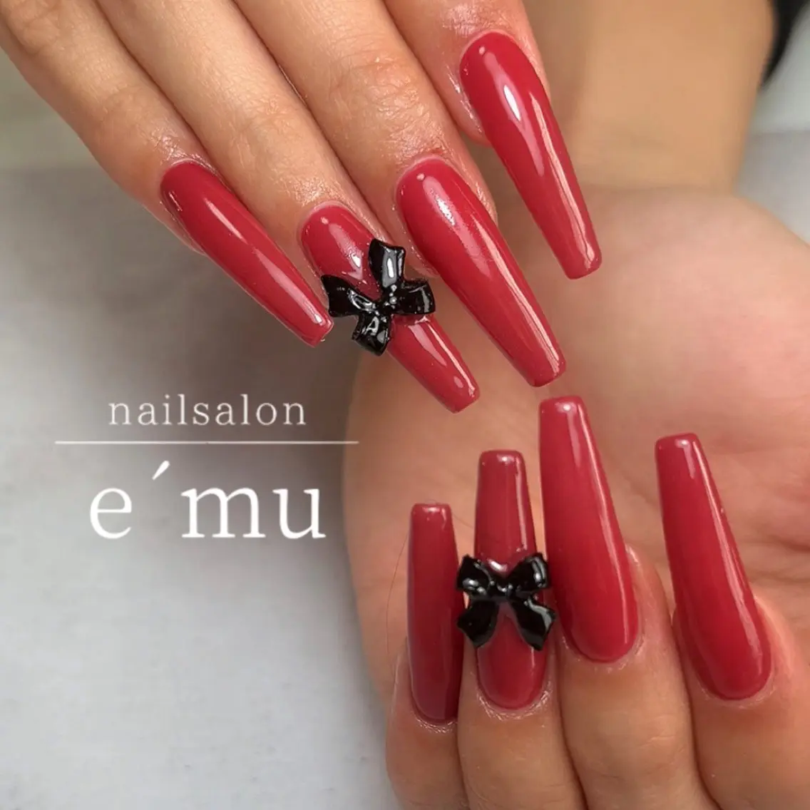 ネイル ロングネイル ハンドネイル nailsalon e´muのネイルデザイン