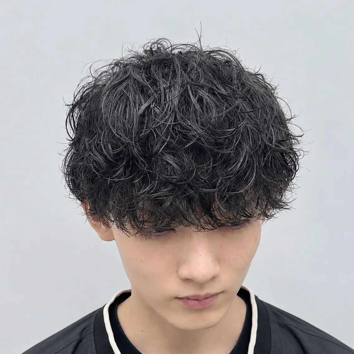 ミディアム パーマ メンズ カット パーマ ヘアセット yukiho❤️ GAUDI 池袋のヘアスタイル