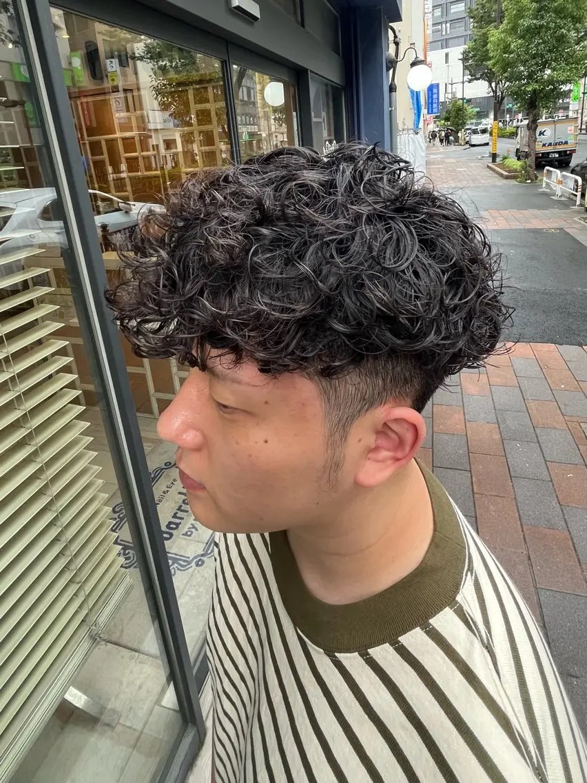 ショート パーマ メンズ カット パーマ ヤシロケンタ メンズ特化のヘアスタイル