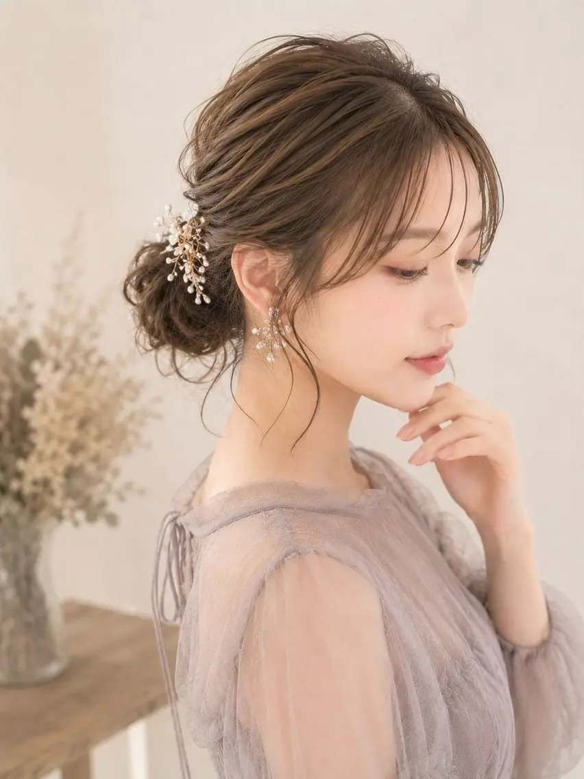 ヘアアレンジ ヘアセット 小幡永吉 ✨ショート✨韓国✨のヘアスタイル