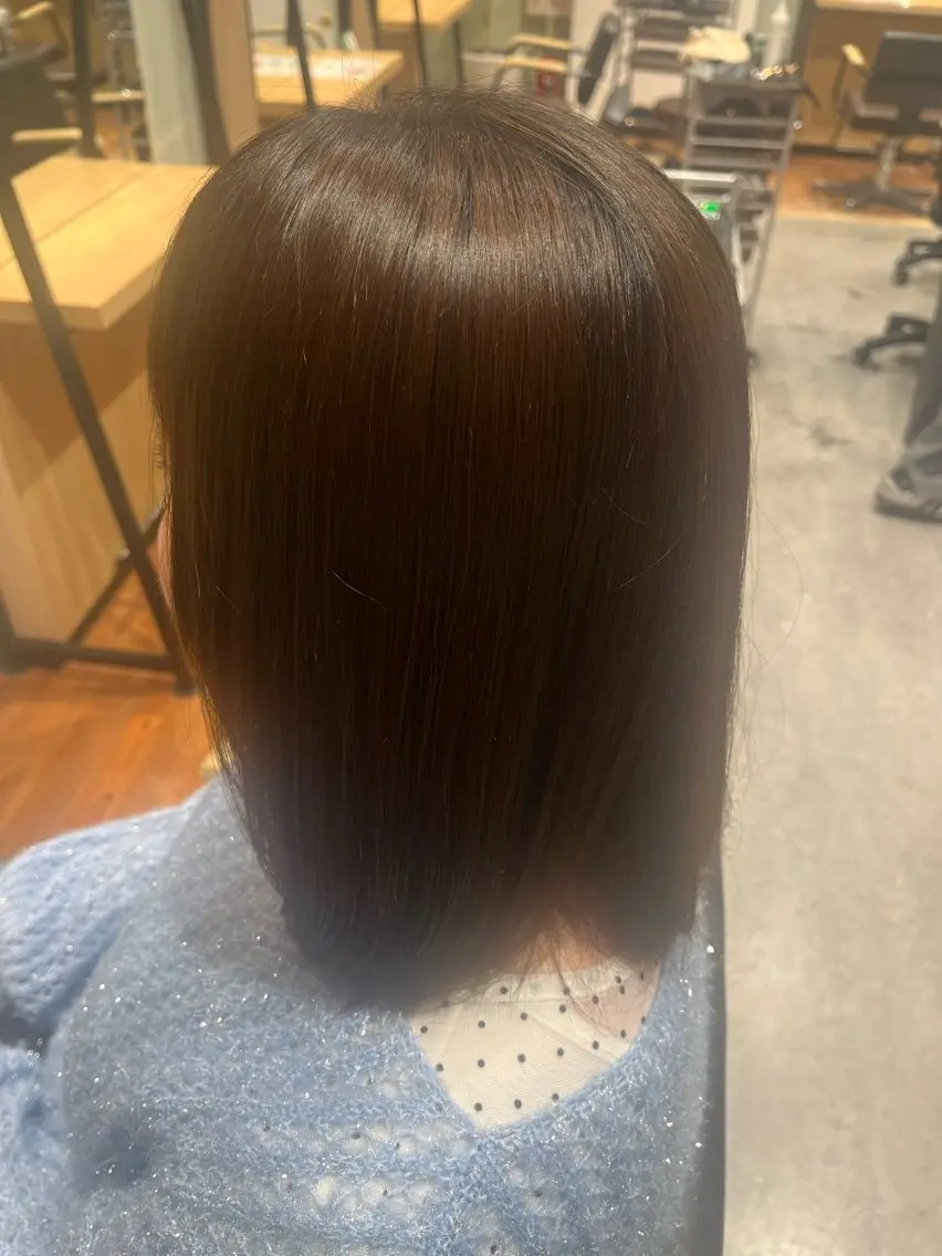 縮毛矯正の写真