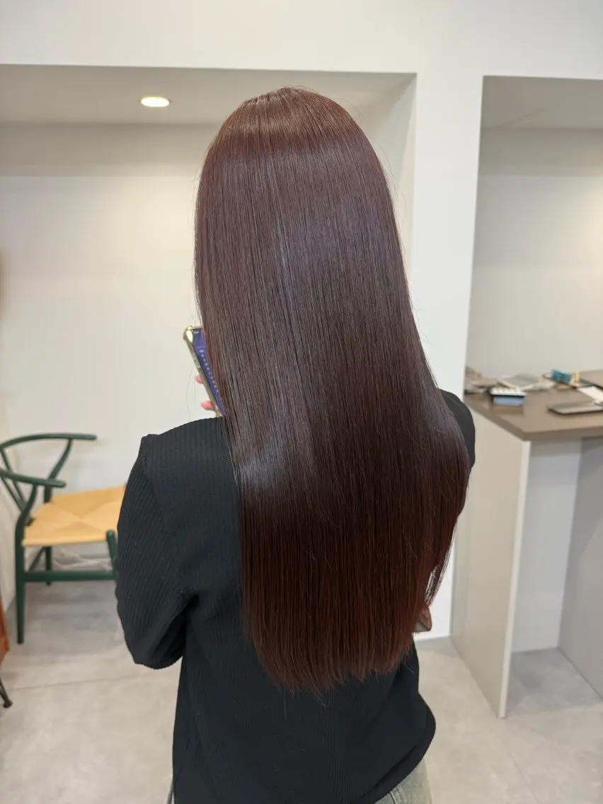 ロング カラー ヘアカラー 齋藤 小羽のヘアスタイル