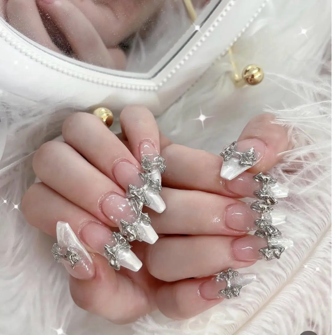 ネイル 韓国ネイル 持ち込み ニュアンスネイル ネイルチップ ANA.CHUO 本川越店舗のネイルデザイン
