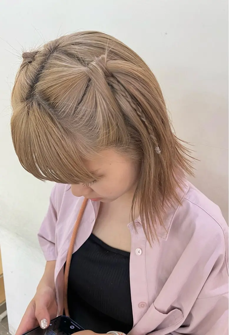 ミディアム ヘアアレンジ 無料ボブカットモデル 様募集中/あいらのヘアスタイル