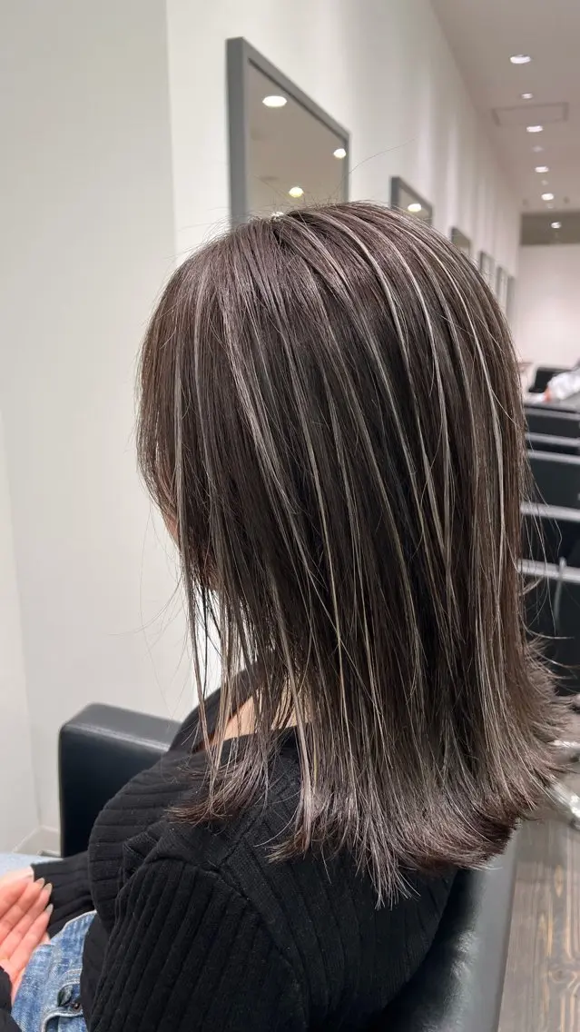 カラー カット ヘアカラー レイヤーカット 早崎太生のヘアスタイル