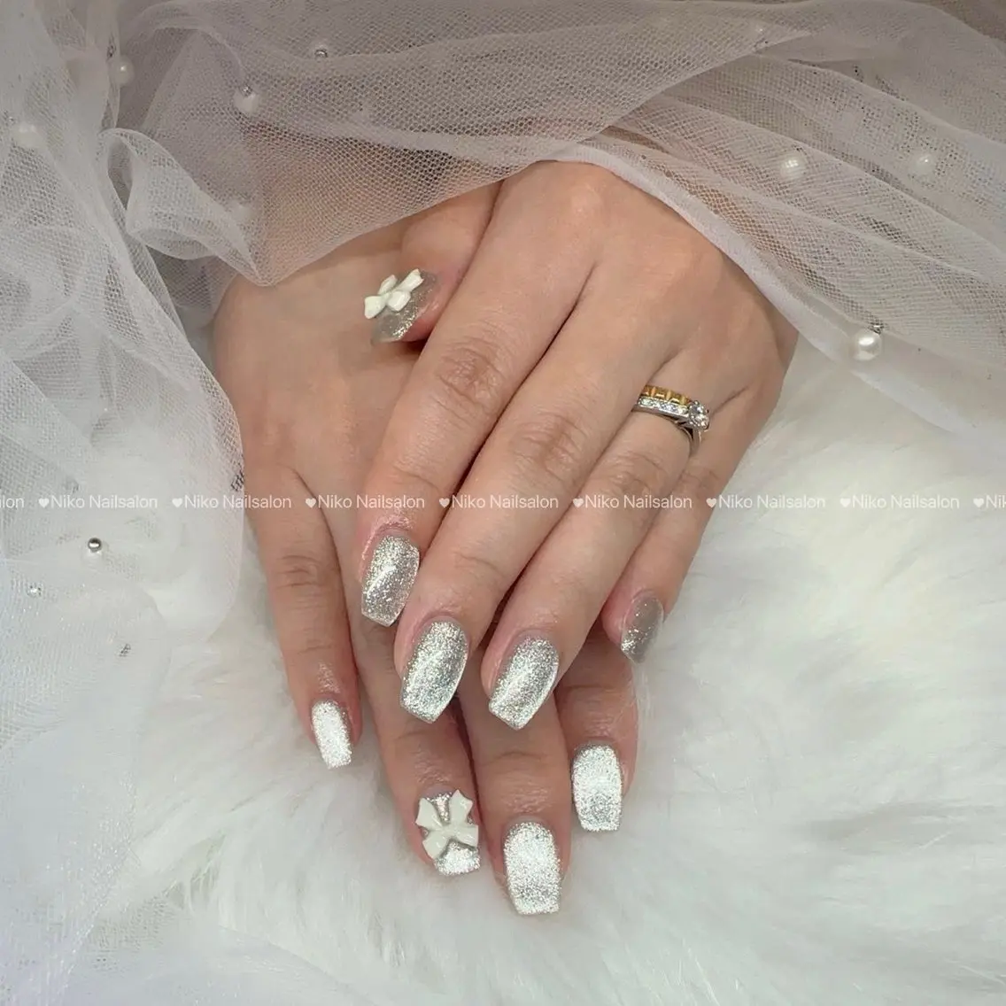 ネイル チークネイル 長さ出し フットネイル フレンチネイル ジェルネイル ハンドネイル Niko Nail salon 銀座本店のネイルデザイン