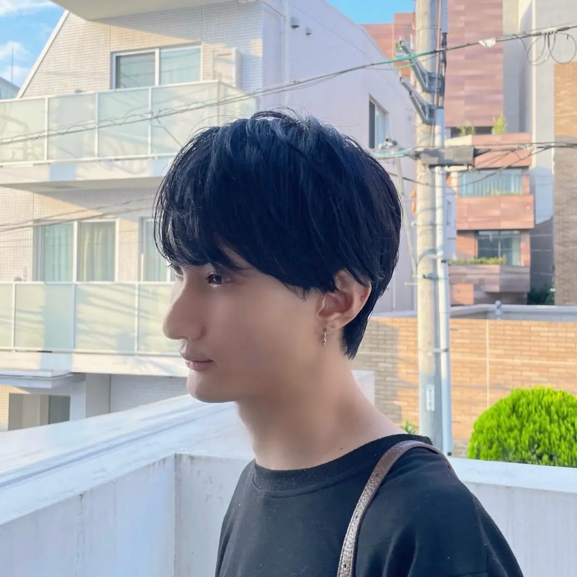 ショート カラー メンズ ブリ—チ🌈カラ— 🌀パ—マ🌿ちえのヘアスタイル