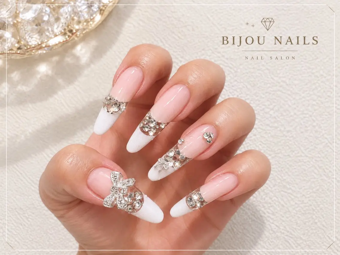 ネイル フレンチネイル ハンドネイル bijou nailsのネイルデザイン
