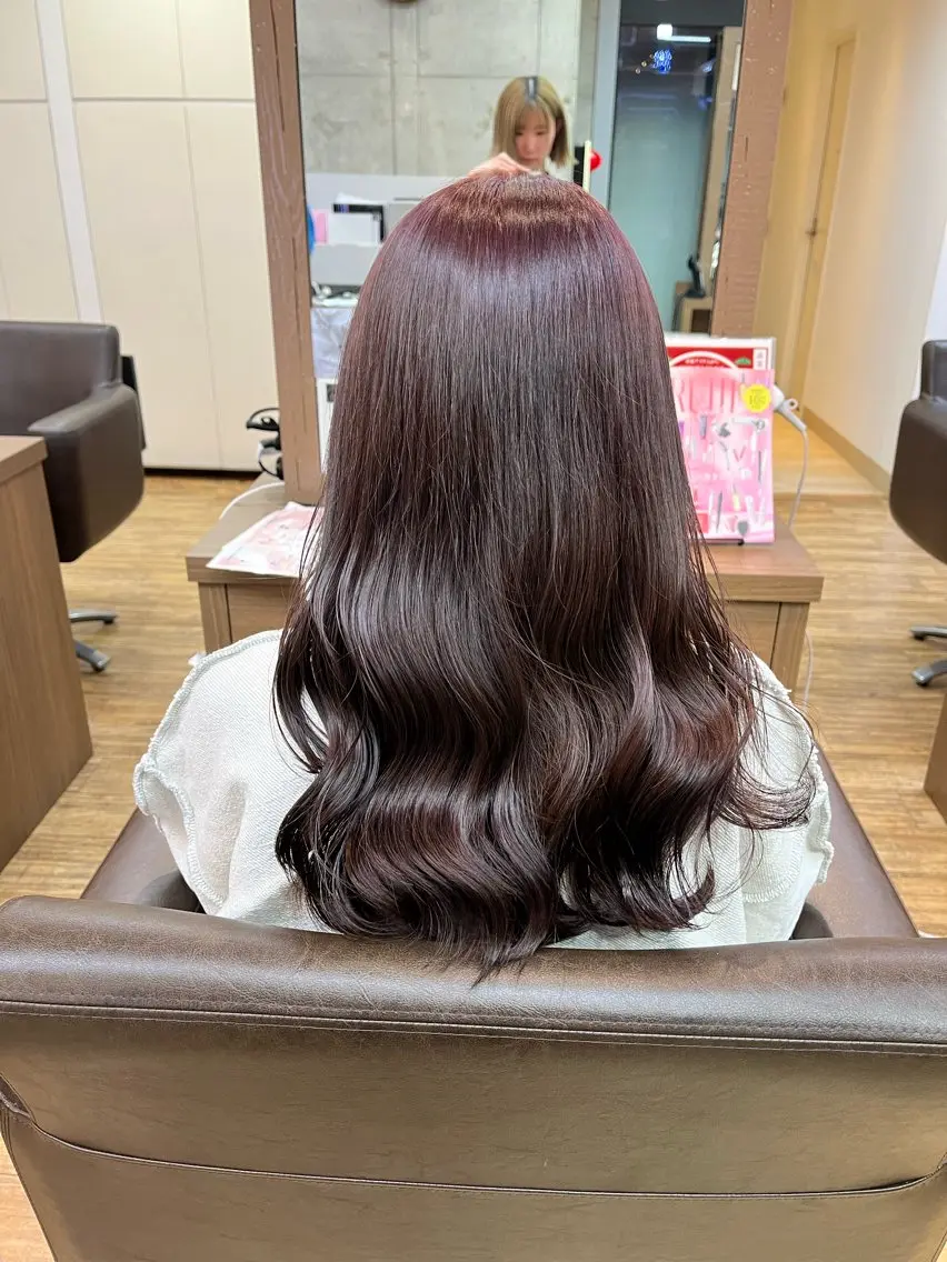 セミロング ヘアカラー 鬼松沙弥 ❤︎メンズパーマのヘアスタイル