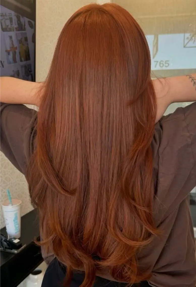 ロング カラー ブリーチ ブリーチなしカラー ヘアカラー 暖色系カラー モデル募集中/souのヘアスタイル