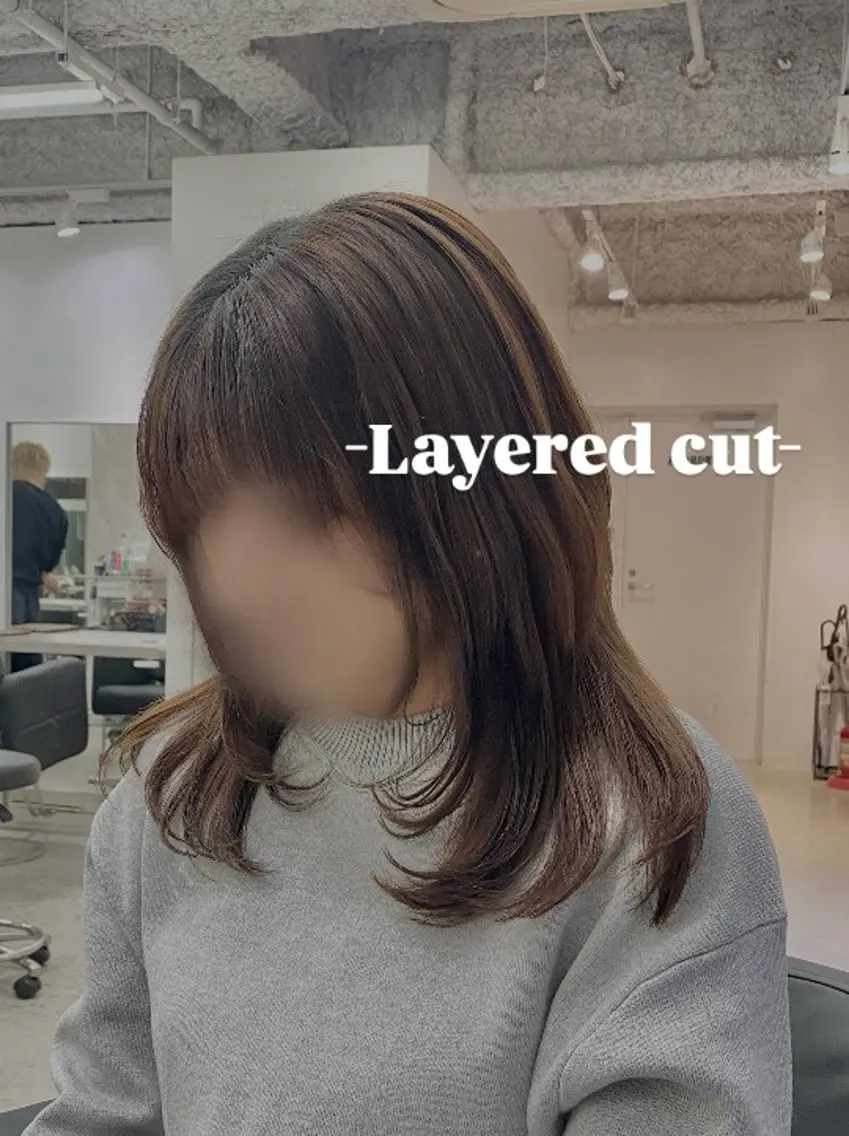 セミロング レイヤーカット towa / EIGHTのヘアスタイル