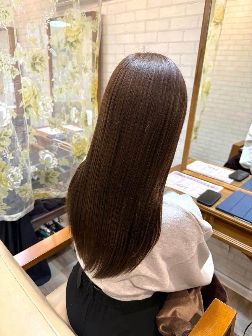 ロング カラー カット ヘアカラー トリートメント ヘッドスパ Aujuaソムリエ 🎨‎♡HARUのヘアスタイル