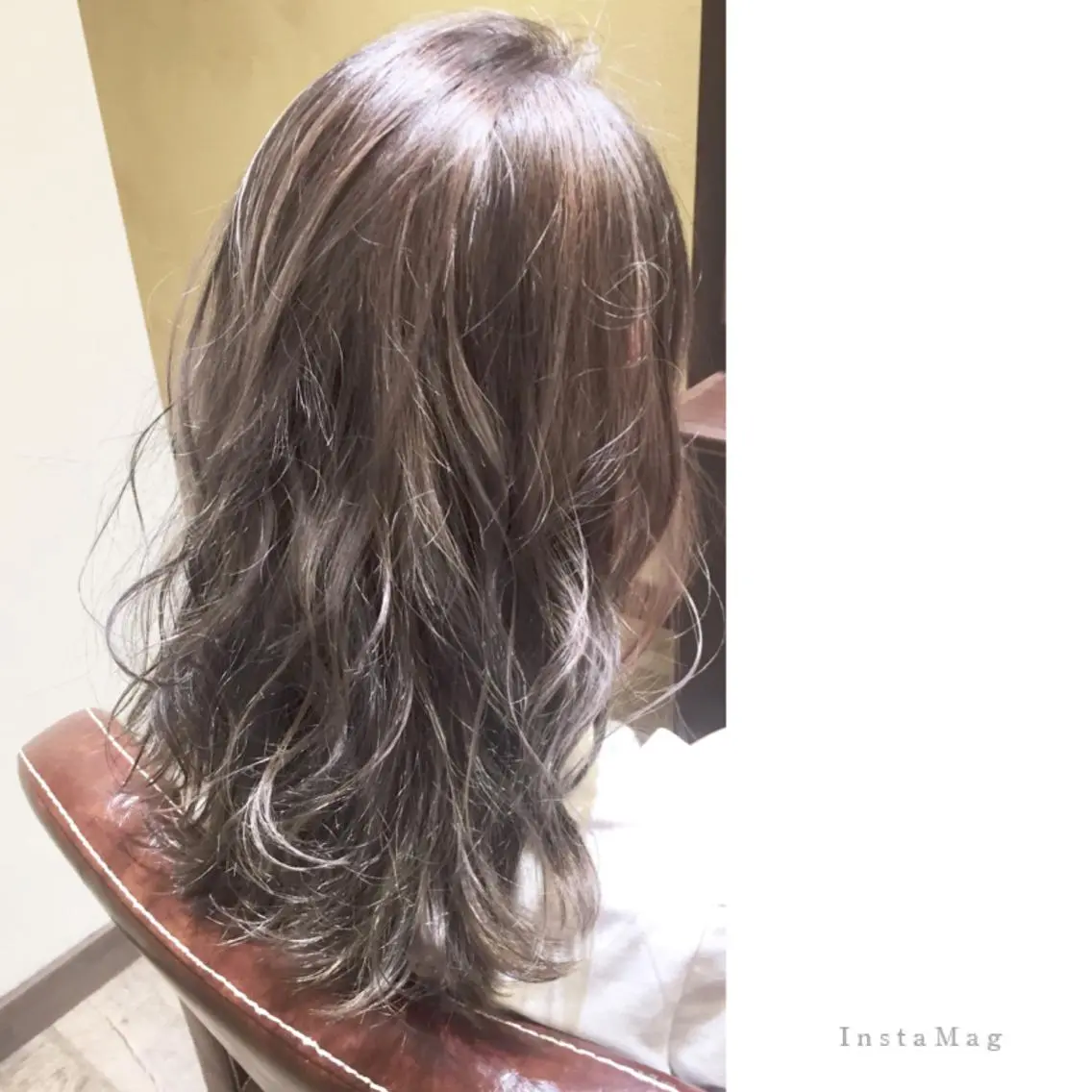 ロング カラー ブリーチ グレージュ ハイライトカラー ハイライト Lyhair🦊🎀 AKIのヘアスタイル