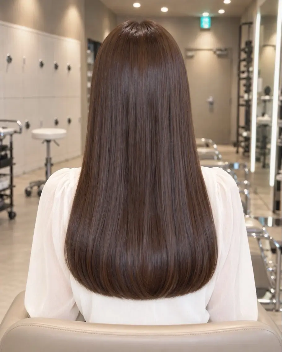 ロング 松岡 和香のヘアスタイル