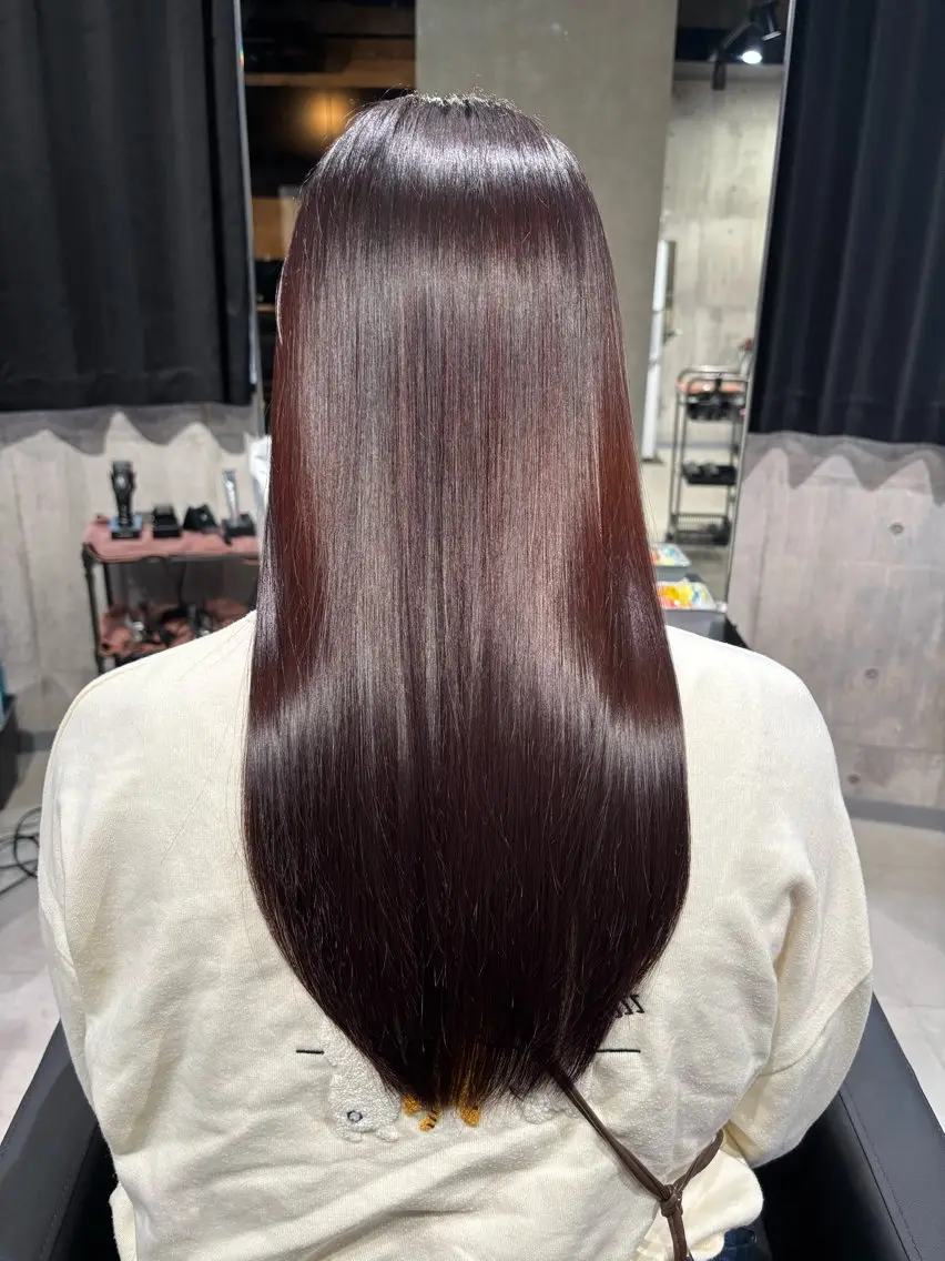 ロング カラー ラベンダーカラー ピンクカラー ピンクラベンダー 髪質改善 カット ヘアカラー トリートメント _WHITE / KENTOのヘアスタイル