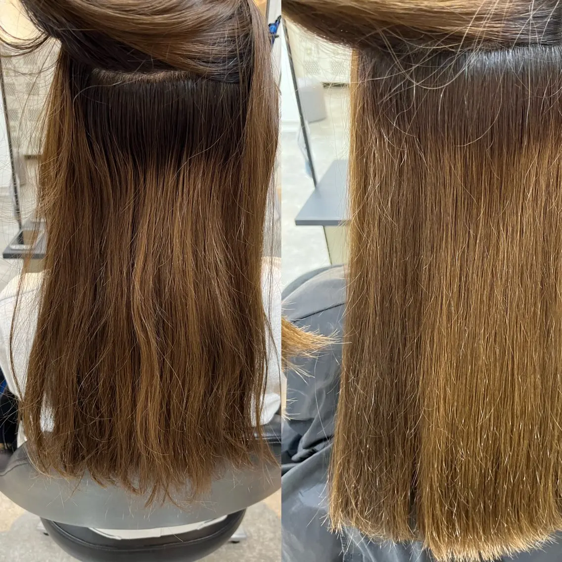 ロング パーマ 伸ばしかけ 縮毛矯正 カット 縮毛矯正 トリートメント 長尾 みのりのヘアスタイル