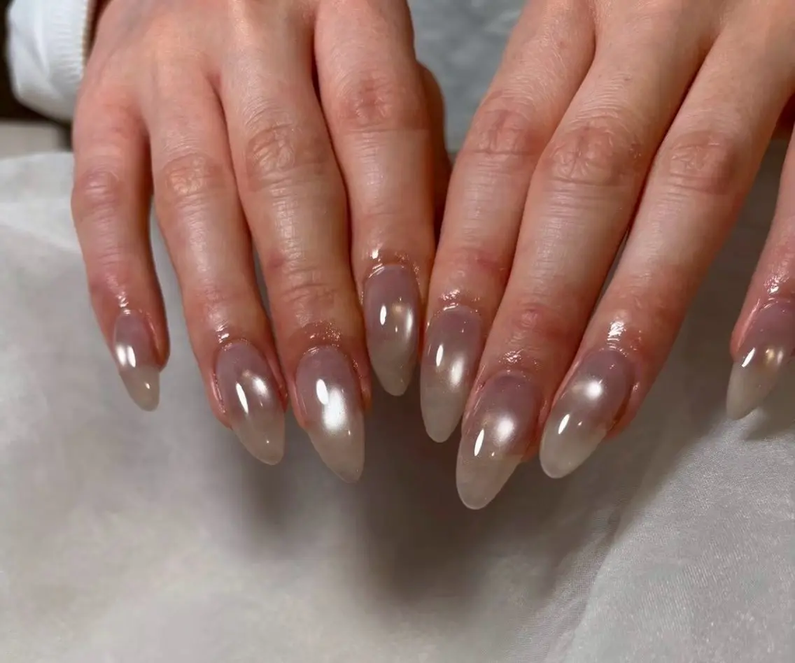 ネイル マグネットネイル ニュアンスネイル シンプルネイル ハンドネイル Nail Salon Luanaのネイルデザイン