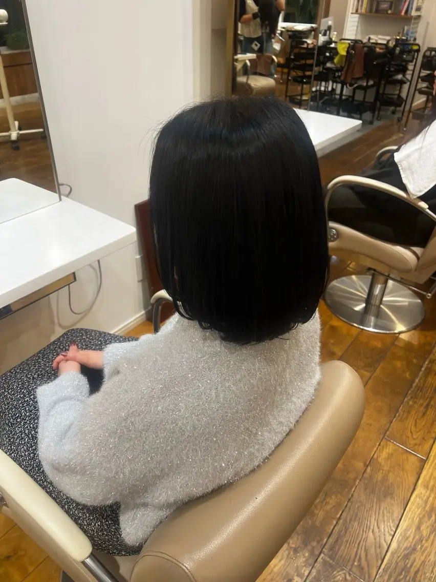 ヘアマニキュア(リタッチ)🖤[シャンプー･トリートメント･スタイリング込]の写真