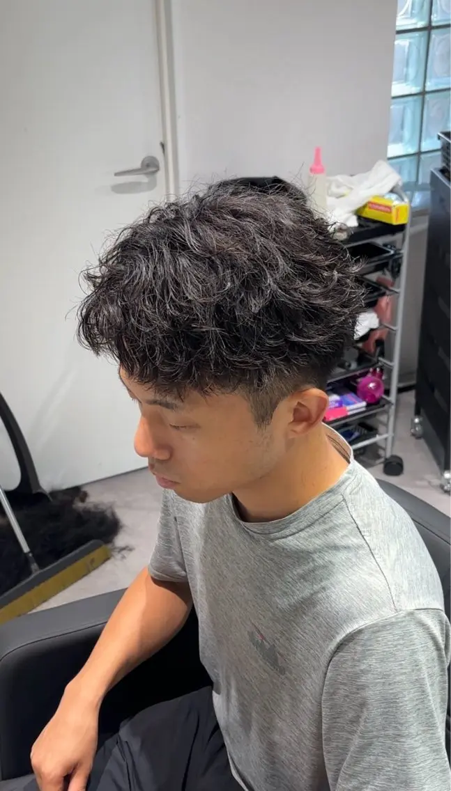 パーマ メンズ カット パーマ メンズパーマ RENのヘアスタイル