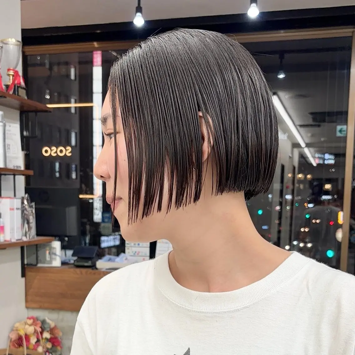 ショート ボブ 髪質改善 レイヤーカット 似合わせカット ショートヘア カット 縮毛矯正 トリートメント 初めてのショート お任せください✂️のヘアスタイル