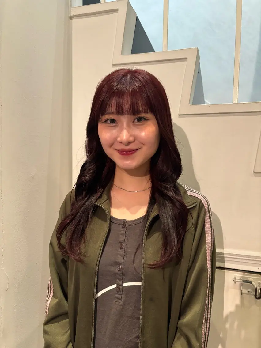 ロング カラー カット ヘアカラー トリートメント ワタナベ イオリ🧼のヘアスタイル