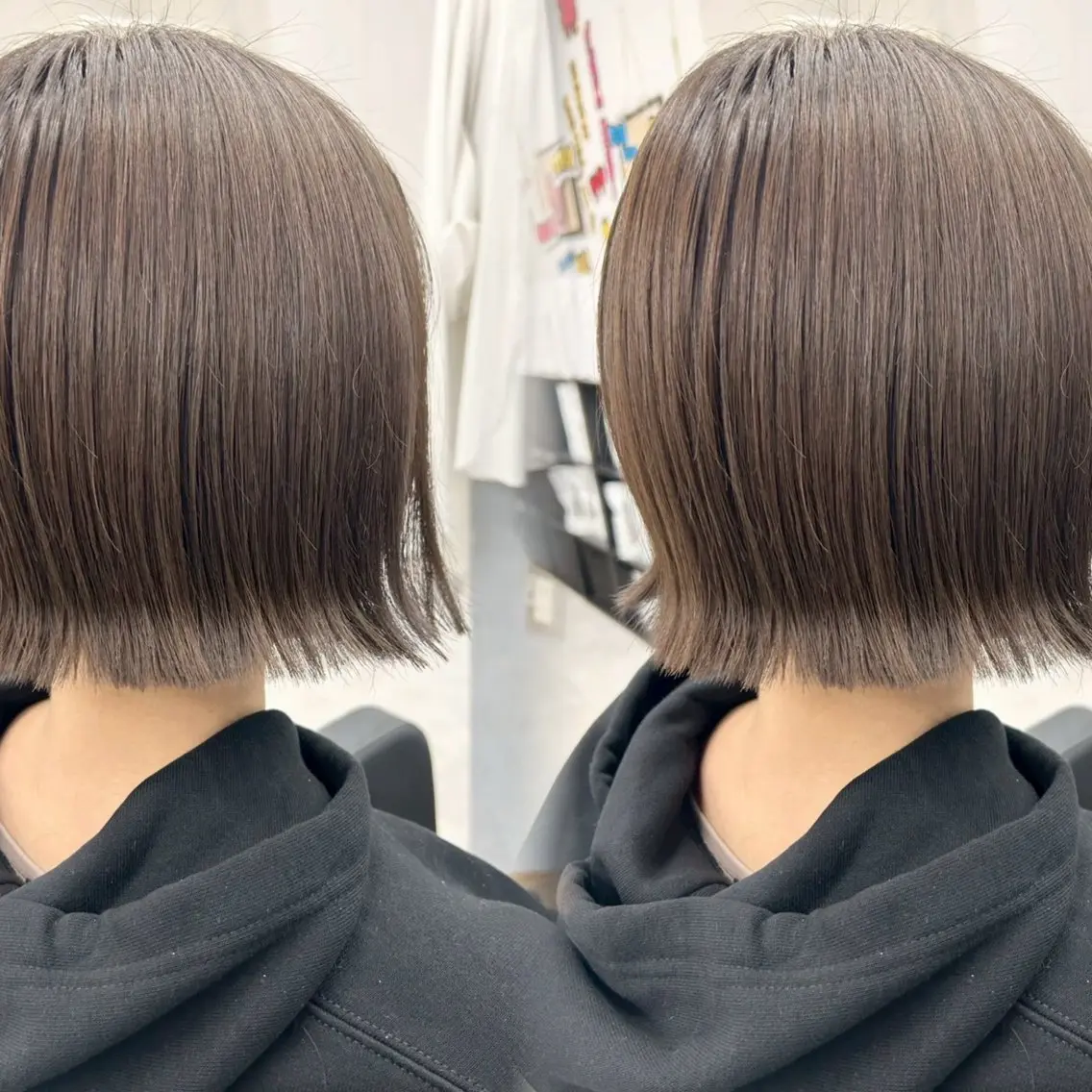 ショート 透明感カラー☁️ボブ 🫧アンナのヘアスタイル