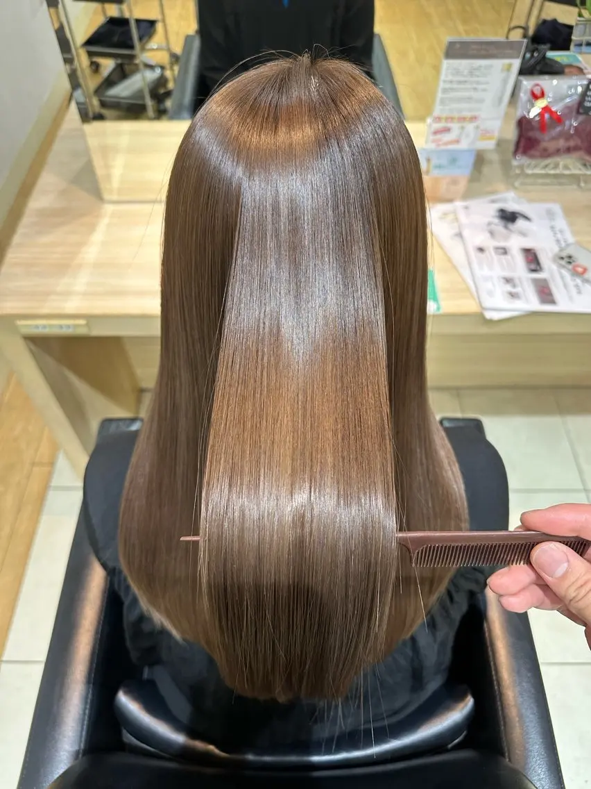 ロング 縮毛矯正 KO コウ 【SARA 新宮店】のヘアスタイル