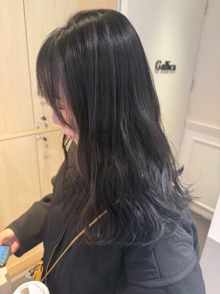 ロング カラー 透明感カラー オリーブ透明感カラー 表参道/MIKUのヘアスタイル