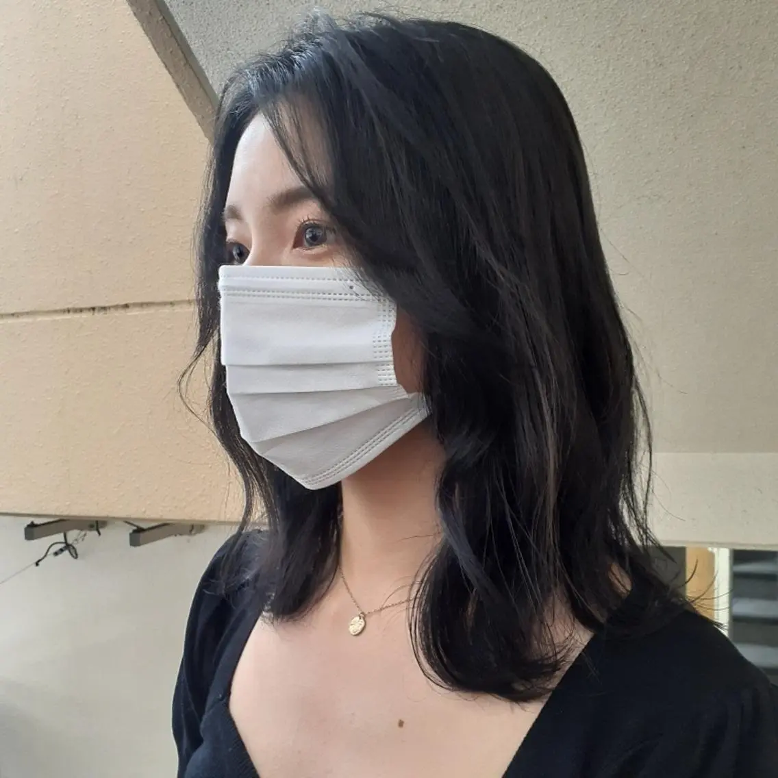 ミディアム カラー ダークグレー カット ヘアカラー トリートメント 🔳髪質改善🔳 岡本陽のヘアスタイル