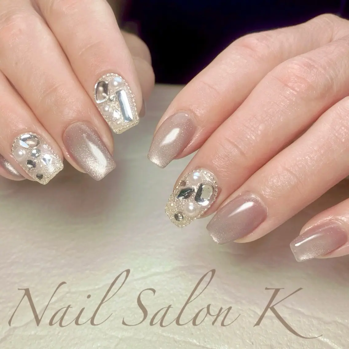 ネイル ワンホンネイル ハンドネイル Nail Salon K 🧸美爪育成のネイルデザイン