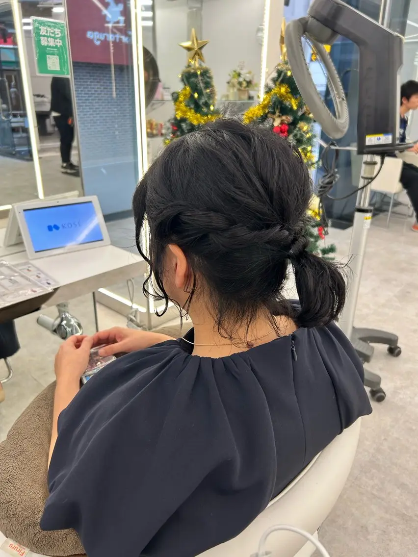 ヘアアレンジ ヘアセット 透明感カラー/ヘアア レンジ/はるか🤍のヘアスタイル