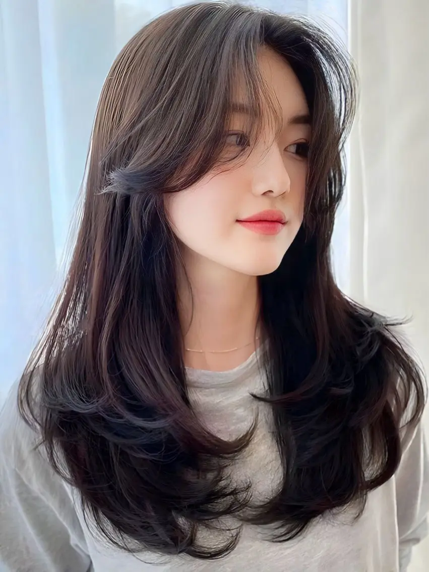 ロング 映える顔まわり/前髪 特化 💗 ユキマのヘアスタイル