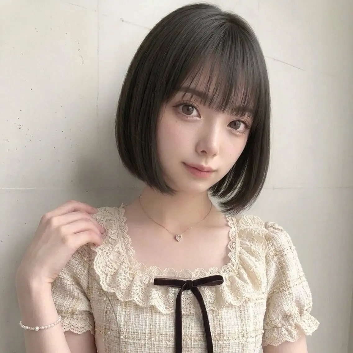 ショート ボブ×艶髪｜ 艶カラー🩶石橋怜大のヘアスタイル