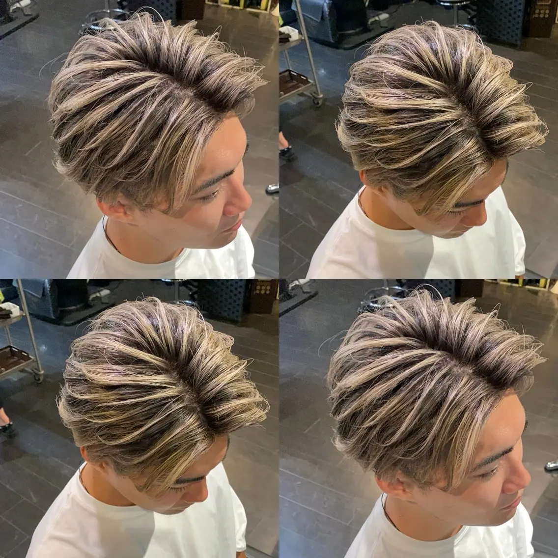 ショート レイヤーカット デザインカラー⭐️ Yamauchiのヘアスタイル