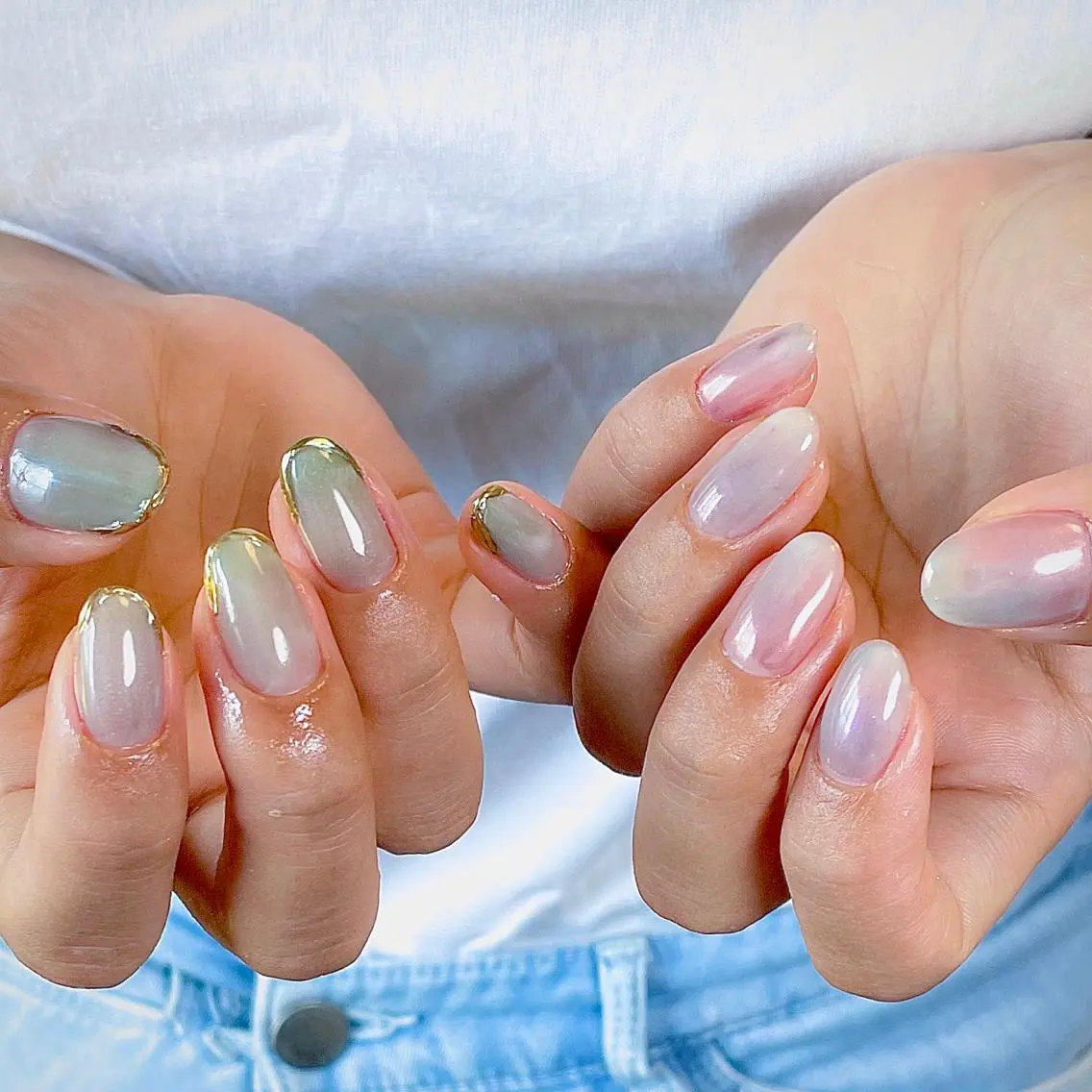 ネイル フットネイル ニュアンスネイル 夏ネイル 'MOANI' hiroo イナミのネイルデザイン