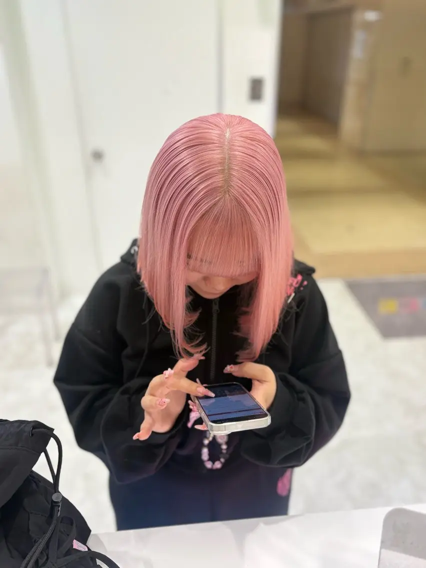 カラー ヘアカラー トリートメント akari🎀🤍 ガーリーstyleのヘアスタイル